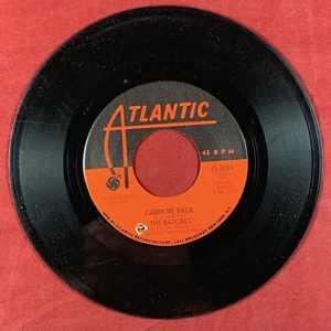The Rascals : Carry Me Back / Real Thing 7” 45 ATL 1969 Rock Blue-Eyed Soul EX - Imagen 1 de 2