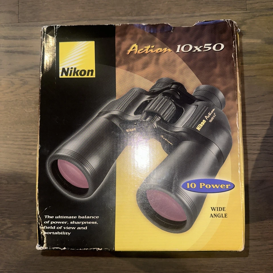 RARE! LL BEAN Special Edition Nikon Action 10x50 ATB Binoculars Wide Angle  - Image 1 of 2