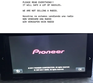 2017 PIONEER MAPS FOR AVIC-X920BT AND SOFTWARE VERSION 7.0 AND BLUETOOTH 3.32 - Picture 1 of 5