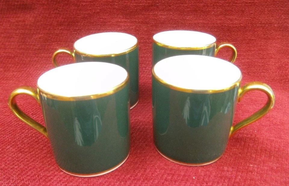 EIGHT VINTAGE ROYAL DOULTON FINE BONE CHINA ENGLAND COFFEE CUPS. - Image 1 of 4