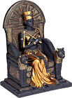 WU76686 Queen Nefertiti Ruler of Egypt Two Tone Statue, Black/Gold