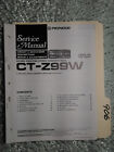 Pioneer ct-z99w service manual original repair book stereo tape deck player