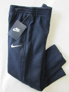 NIKE Navy Warm Fleece Backing Athletic Sweatpants Boys size 4 NEW - Picture 1 of 12