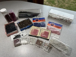 LOTE de collares artesanías vintage Walco ROCAILLES semillas cuentas artesanía fabricación de joyas - Imagen 1 de 14