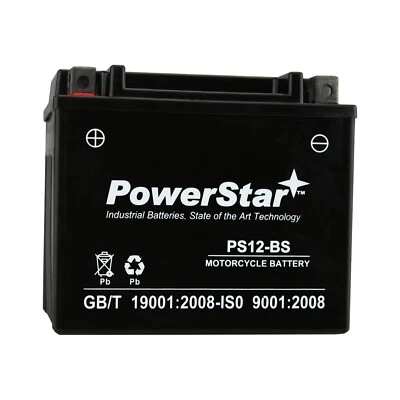 PowerStar YTX12-BS  Battery For Kawasaki VN900C Vulcan 900 Cus-m 2007-2019 - Image 1 of 4