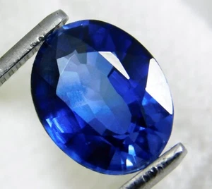 5,90 Ct NATURALE ZAFFIRO BLU CEYLON FORMA OVALE "CERTIFICATO INCLUSO" - Foto 1 di 3