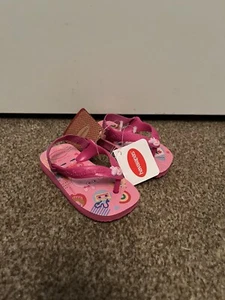 Baby Tiny Kids Havaianas Size 19 Euro 21 Peppa Pig Infant Baby Uk 3 Brand New - Picture 1 of 3
