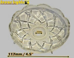 Chandelier Bobeche Dish Glass Drip Tray Bowl 11mm Hole Hook Crystals Glass Drops