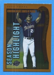 2002 Topps #335 Rickey Henderson HL Padres