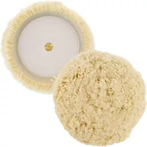 8" 100% Wool Hook & Loop Grip Buffing Pad for Compound Cutting & Polishing - ... - Picture 1 of 6