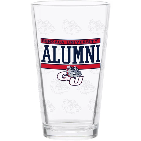 Gonzaga Bulldogs 16oz. Repeat Alumni Pint Glass Cover