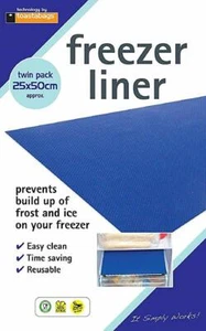 2x Freezer Liner Drawer Mat Anti Frost, Ice Build Up Blockage Prevent Bacteria - Picture 1 of 5