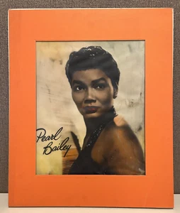 "Póster fotográfico vintage de acetato Pearl Bailey años 1950/60 de 18""x18" - Imagen 1 de 10