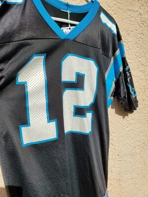 Camiseta retro/de colección años 90 Kerry Collins Carolina Panthers Champion negra NFL Foto 1 de 4
