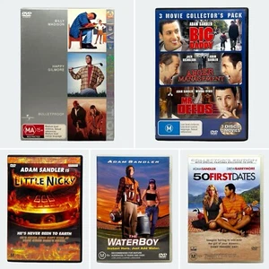 Adam Sandler 9x Classic Iconic Comedy Movie DVD Bundle - Region 4, PAL - Picture 1 of 24