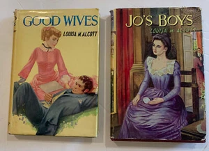 2 Book Lot Good wives And Jo’s Boys By Louisa M. Alcott Classics Sequels Vintage - Picture 1 of 12