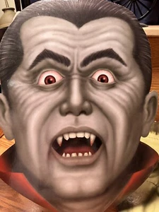 Amscan Dracula & Frankenstein Monster 2-seitig 15" Vintage Halloween Deko - Bild 1 von 4