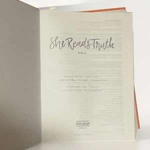 CSB She Reads Truth Bible, Poppy Linen - Hardcover By Myers, Raechel - Picture 1 of 5