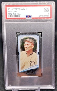 2018 Topps Allen & Ginter Mini Metal /3 Ty Cobb #290 PSA Mint 9 MINT (JBC1289) - Picture 1 of 2