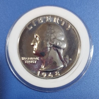 1968-S Washington Quarter PROOF Encapsulated from US Mint Proof Set - Image 1 of 2