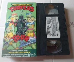VHS Teenage Mutant Ninja Turtles Making of Coming Out of Their Shells Tour Testd - Picture 1 of 2
