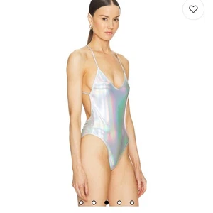 Norma kamali Low Back Fara Body in Hologramm XS - Bild 1 von 6