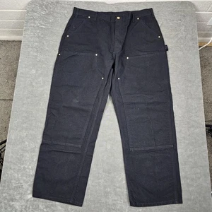 Carhartt B01-Black Pants Mens 40x30 Loose Original Fit Double Knee Work USA - Picture 1 of 10