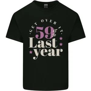 Divertido 60th Cumpleaños 59 Es Muy Último Año Hombre Luz Camiseta Algodón - Imagen 1 de 25