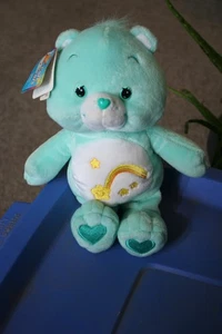 Osos de peluche Kenner de 10" verde Care Bears de los años 80 con etiquetas - Imagen 1 de 4