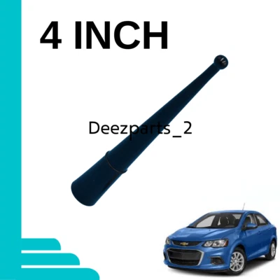 Antena de radio AM/FM negra de 4" para Chevrolet Sonic 2012-2014 Foto 1 de 3