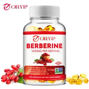 Capsules de berbérine 1000 mg - glycémie inférieure et cholestérol, santé - Imagen 1 de 12