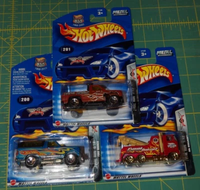 3X - 2003 Hot Wheels Final Run - Ford Bronco, Rig Wrecker, Bywayman - Image 1 of 4