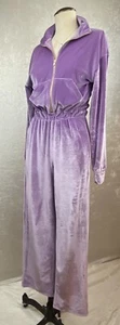 Fabletics Velour Romper Jumpsuit Tracksuit Women’s Bright Lilac- Size XS - Picture 1 of 11