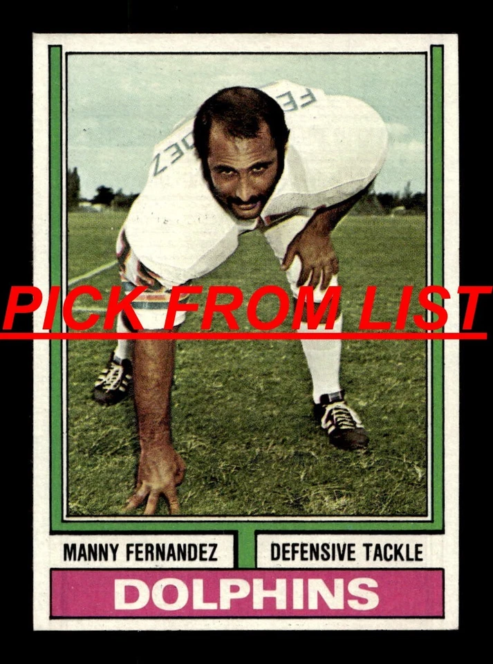 1974 Topps Football 270-528 EX/EX-MT Pick From List All PICTURED aa9 - Image 1 of 1