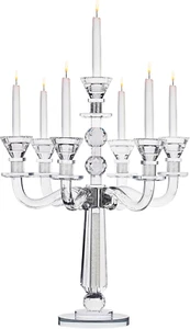 Crystal Candelabra Candle Holders for Candlesticks - Crystal 17.5" Tall Candelab - Picture 1 of 6