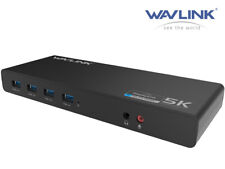 WAVLINK USB C/USB 3.0 Universal Docking Station Dual Monitor for Windows Mac