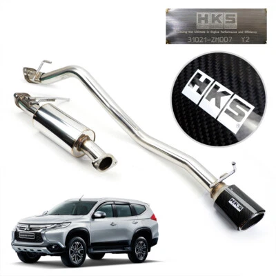 Pipe Exhaust HKS Carbon Black Fits Mitsubishi Pajero Montero Sport Suv 2016 2019 - Изображение 1 из 4