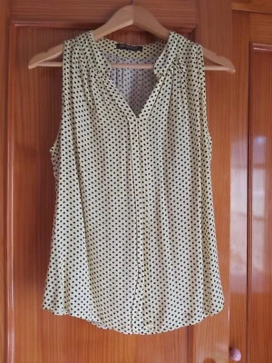 BLUSA DE LUNARES / SIN MANGA / MARCA - MENGU / TALLA - S - Imagen 1 de 3