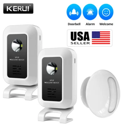 Wireless Entry Door Bell Welcome Motion Sensor Detector Gate Chime Alert Alarm - Image 1 of 4