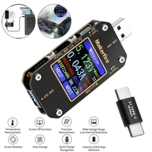 USB LCD Digital Power Meter Voltage Capacity Current Tester Ammeter Voltmeter US - Picture 1 of 10
