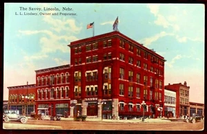 Early 1910s Postcard - THE SAVOY HOTEL, Lincoln, Nebraska - Picture 1 of 2