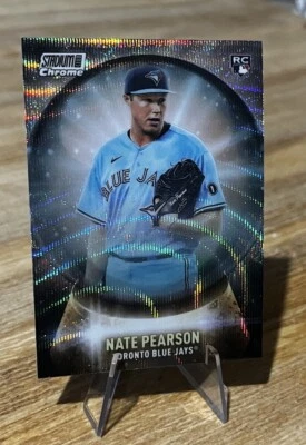 Nate Pearson 2021 Topps Stadium Club CHROME CRYSTAL BALL ROOKIE WAVE REFRACTOR - Image 1 of 3