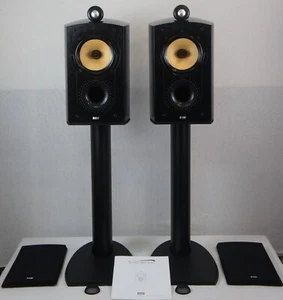 B&W - BOWERS AND WILKINS NAUTILUS 805 SPEAKERS + B&W STANDS +ORIG. MANUAL+SPIKES - Picture 1 of 24