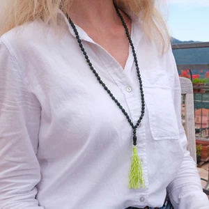 Grüne Halskette Serpentin Edelstein Afghanisch Handarbeit Geschenk 14 - Bild 1 von 4