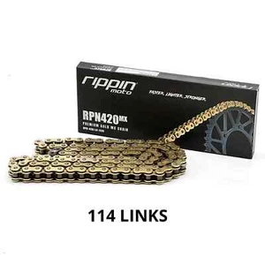 RPN420MX Premium Gold MX O-Ring Chain for Surron, Talaria & E-Ride PRO SS (114) - Picture 1 of 1
