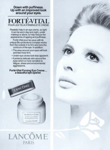 1990 Lancome Isabella Rossellini belleza vintage anuncio de revista de 1 página - Imagen 1 de 1
