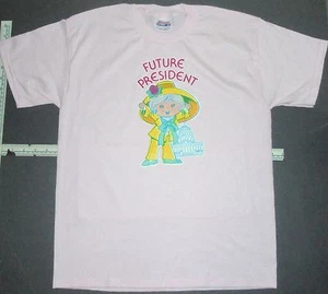 VINTAGE IRON-ON NEW T-SHIRT LARGE 14-16 FUTURE PRESIDENT - Picture 1 of 3