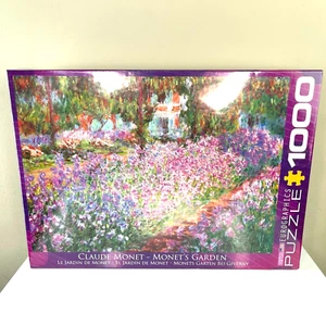Eurographics Claude Monet's Garden 1000 Pieces Puzzle Brand New SEALED - Picture 1 of 4