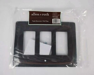 Plato de pared Allen + Roth Baker triple decorador - bronce frotado con aceite oscuro #0364651 - Imagen 1 de 4