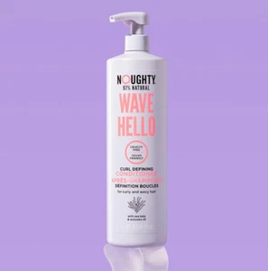 Noughty Wave Hello Curl Defining Conditioner 1000ml 1L Curly and Wavy Hair &Pump - Picture 1 of 3